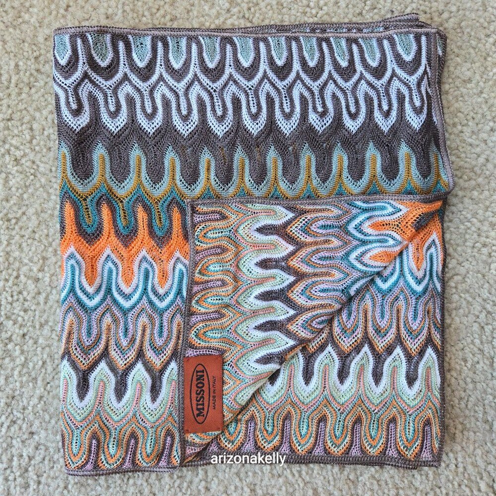 NWOT Missoni Crochet Open Weave Scarf - Picture 11 of 14